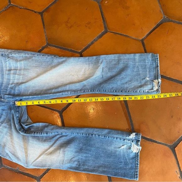 Madewell Jeans Women's 27 Blue Cali Demi-Boot Crop Flare Button Fly Comfort - Picture 11 of 11